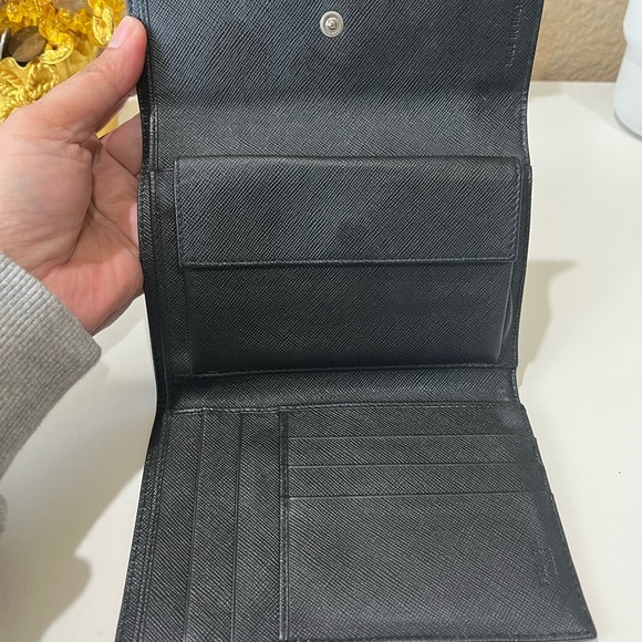 PRADA TESSUTO BLACK NYLON WALLET - Picture 7 of 15